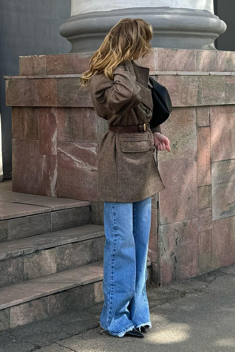 Cappotto Amy in tweed strutturato