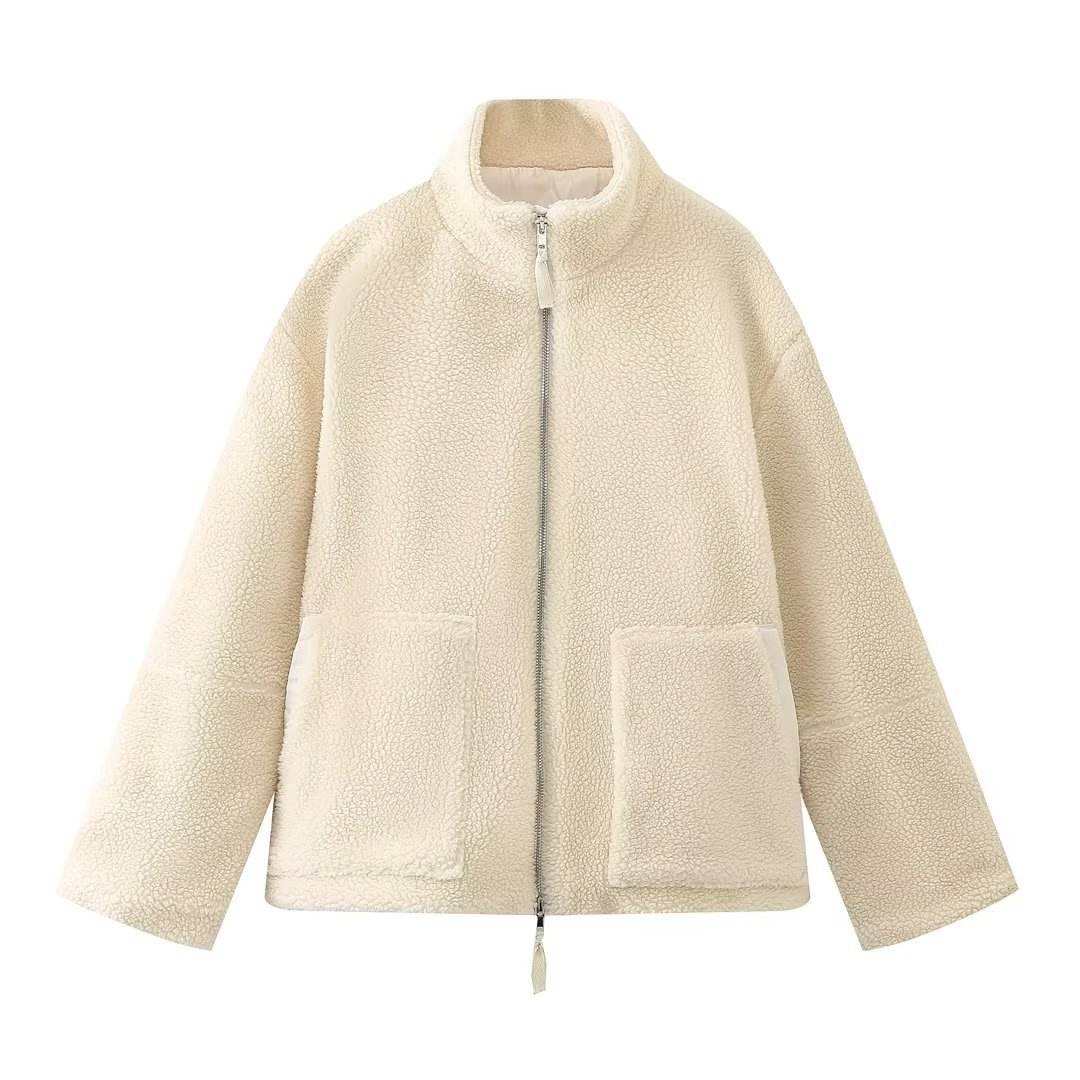Giacca Teddy con Zip Suzette