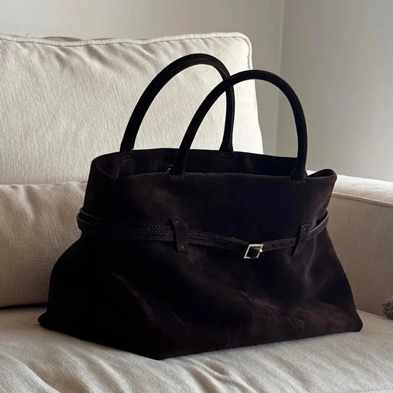 Ava Borsa Tote in Camoscio Opaco