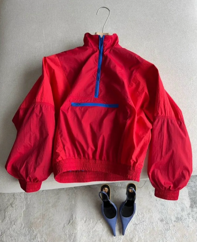 Giacca antivento Miranda con mezza zip
