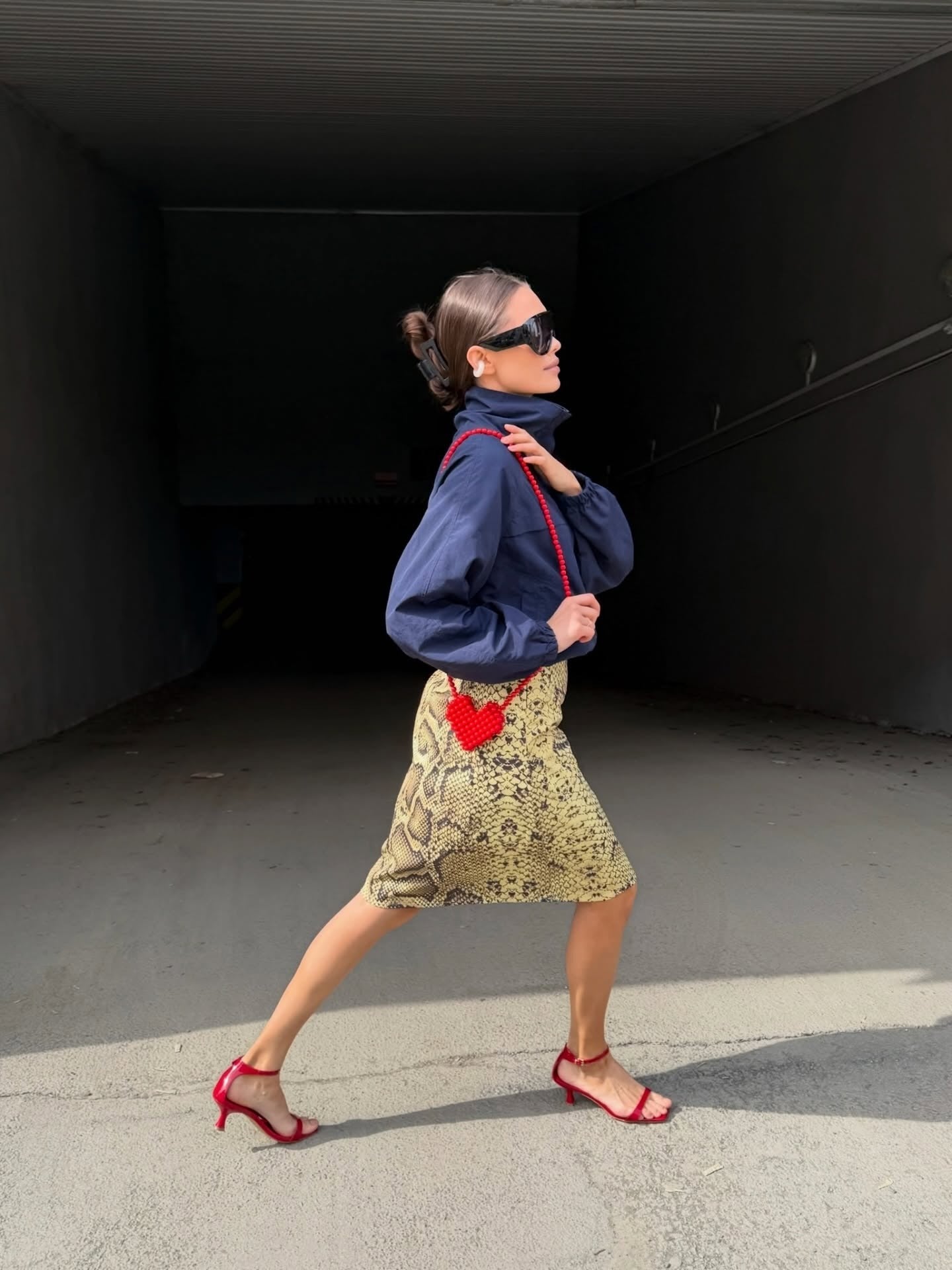 Fiona giacca anti‑vento con collo a imbuto