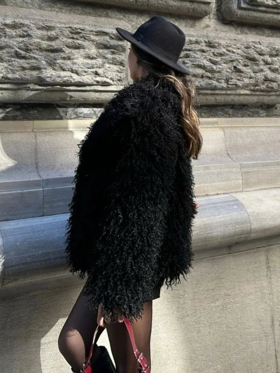 ZEYA Nadine Short Faux Fur Coat