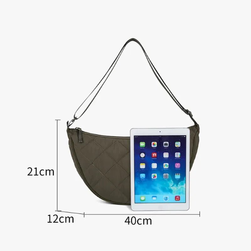 Borsa a tracolla e cintura in nylon Hanna