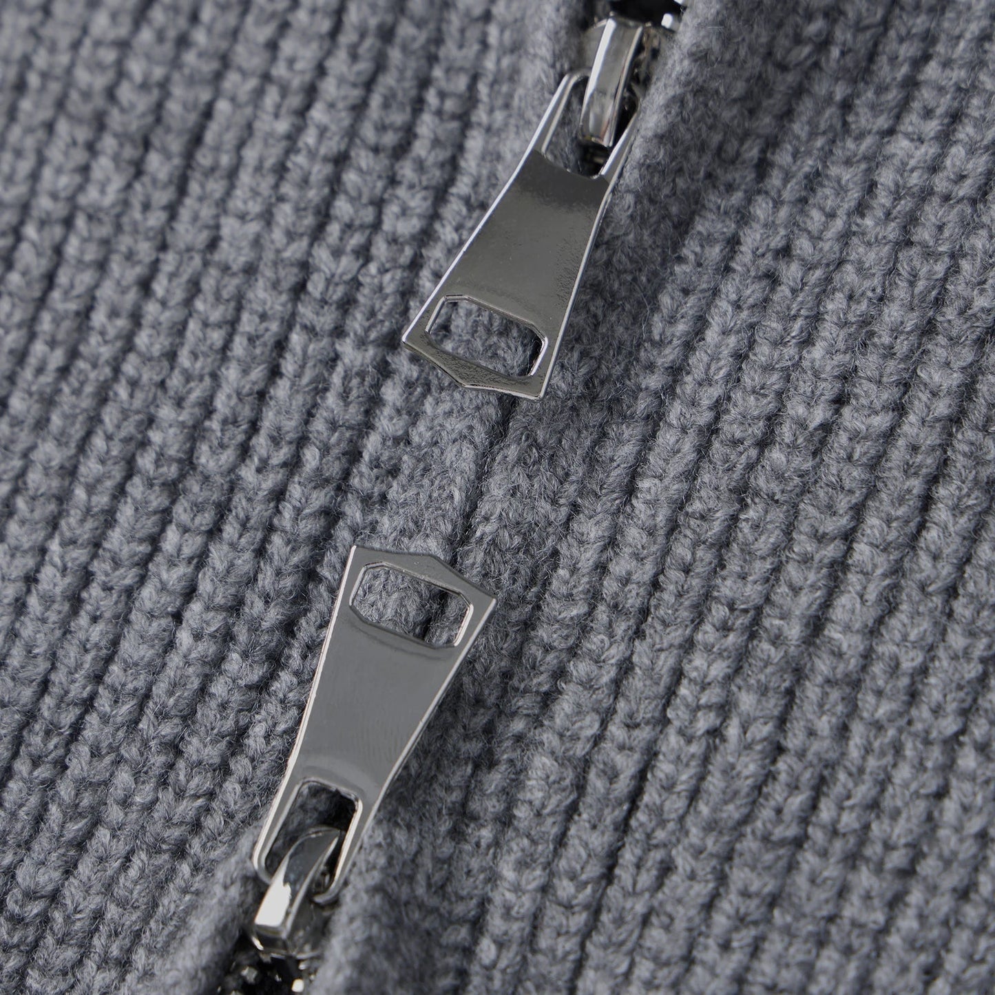 Cardigan Amy con doppia zip in maglia