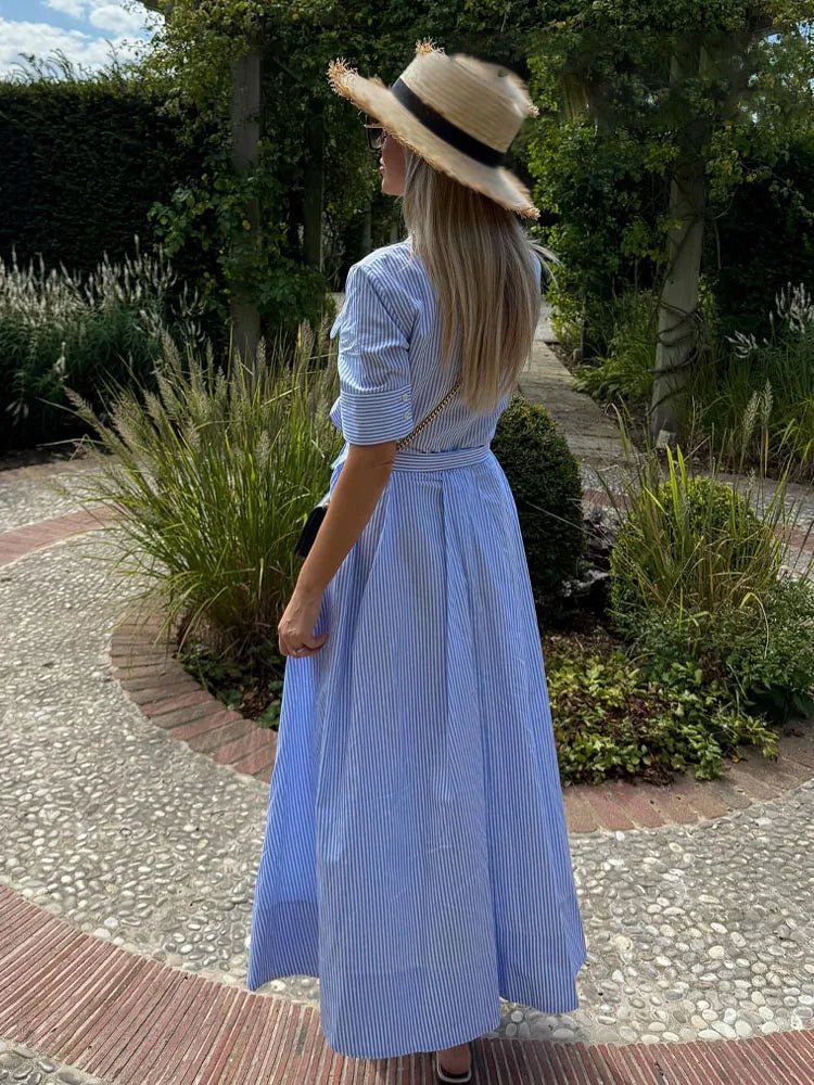 Karen shirt dress con fiocco in vita