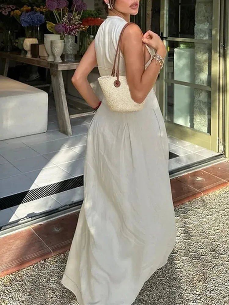 Abito midi senza maniche Celia