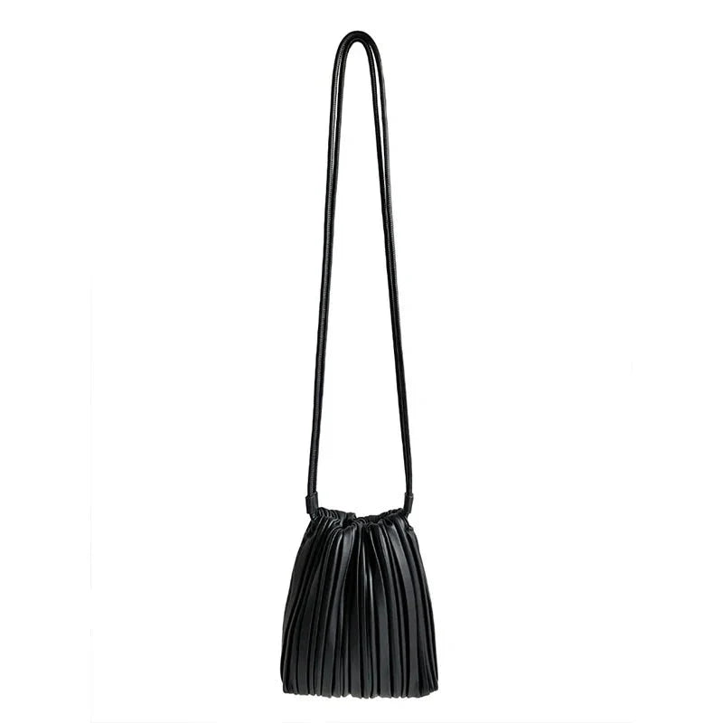 Borsa a tracolla mini plissé Sadie