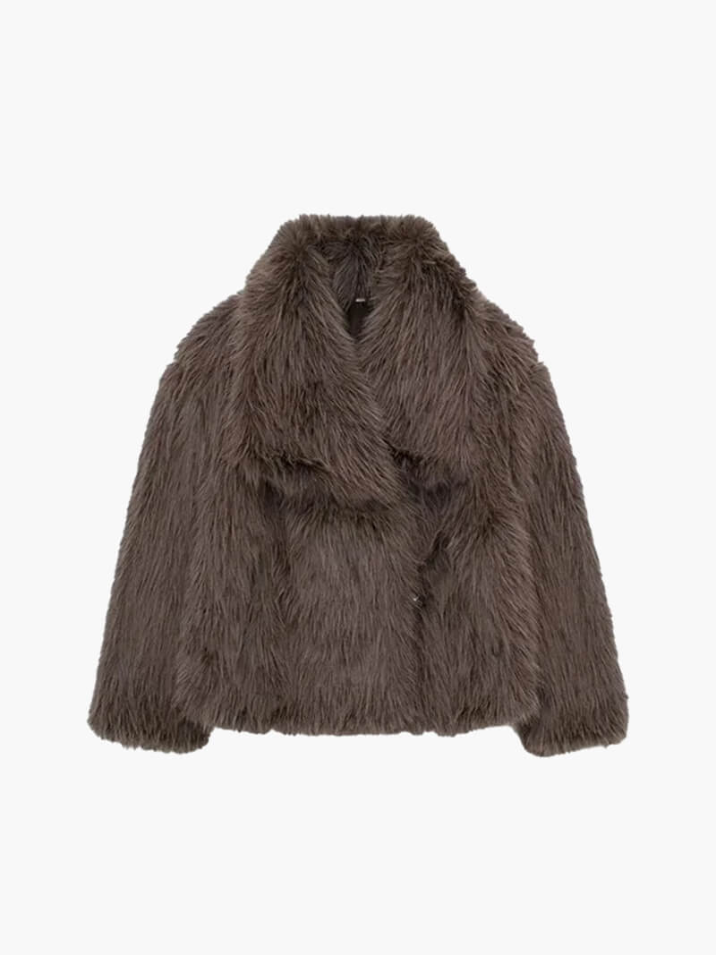 Cappotto Tessa in ecopelliccia