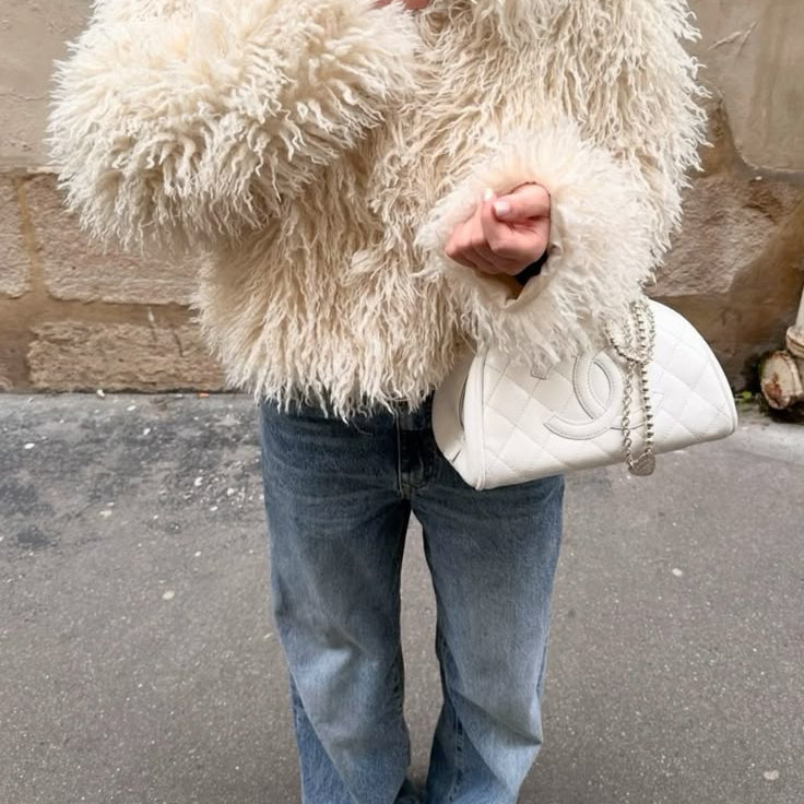Cappotto Almira in pelliccia sintetica effetto peloso
