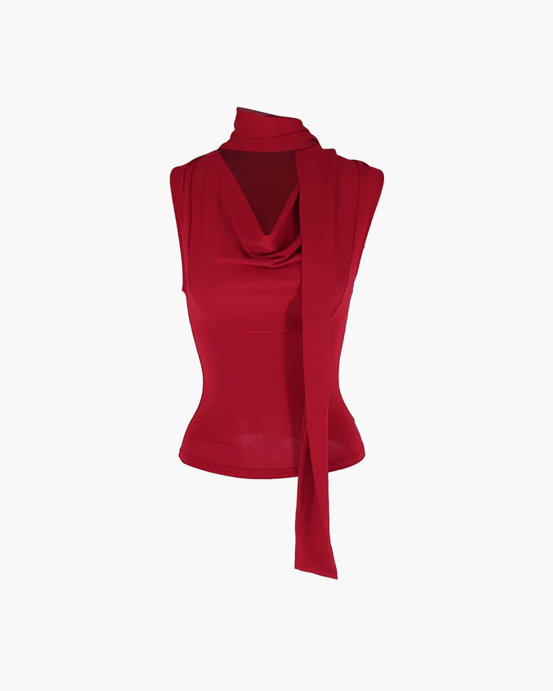 Top senza maniche Natasha con laccio
