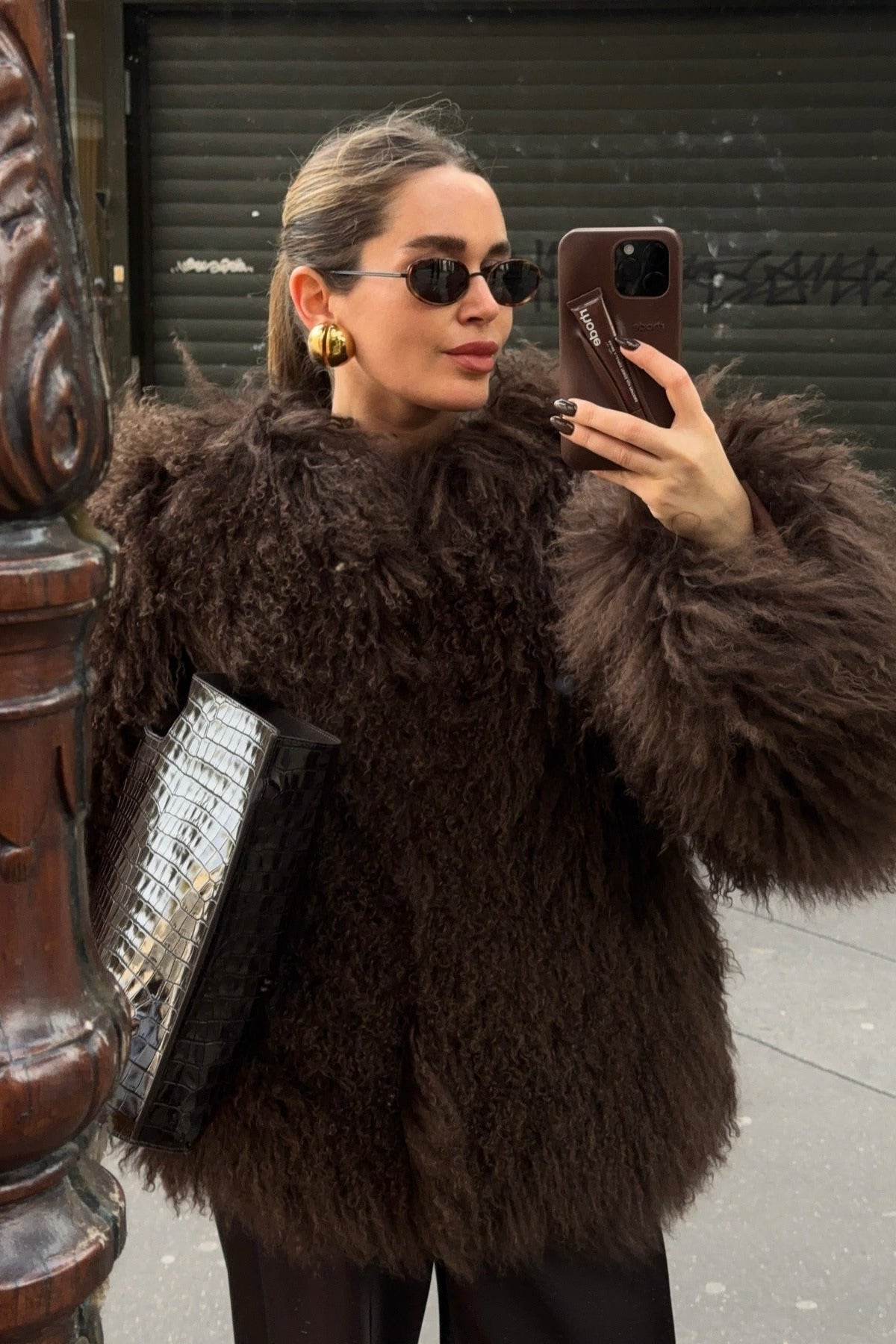 ZEYA - Almira Fuzzy Faux Fur Coat