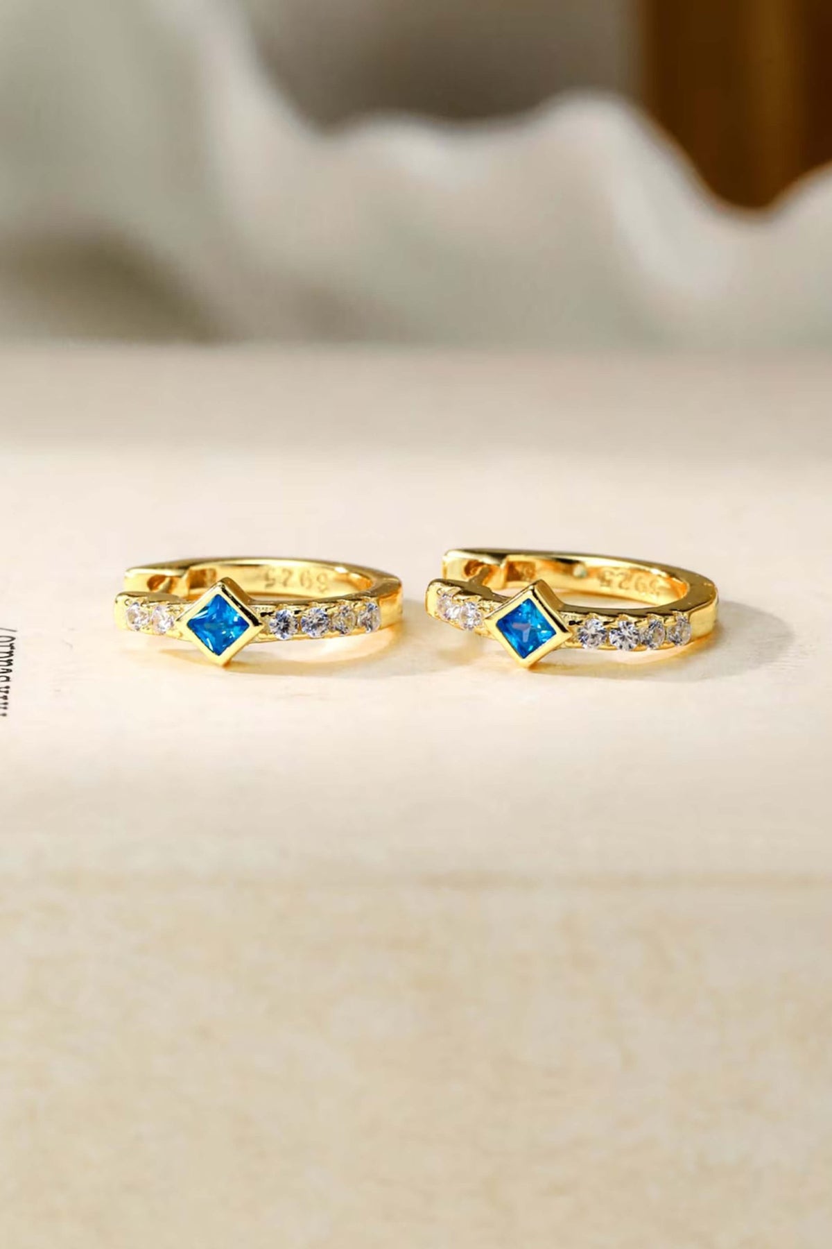 ZEYA - Amber Hoop Earrings