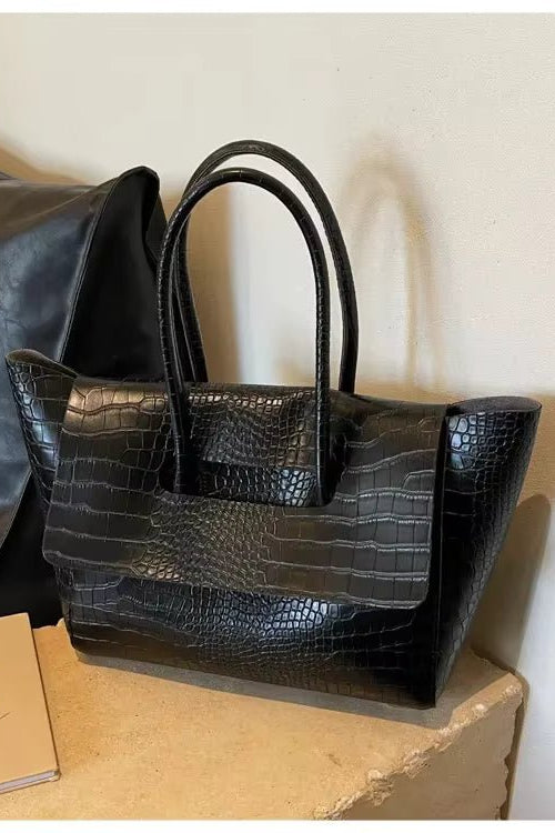 ZEYA - Amelia Embossed Leather Tote