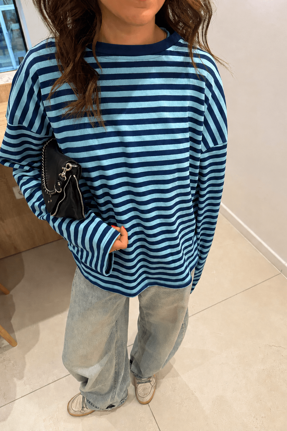 ZEYA - Angela Striped Oversized Knit Sweater