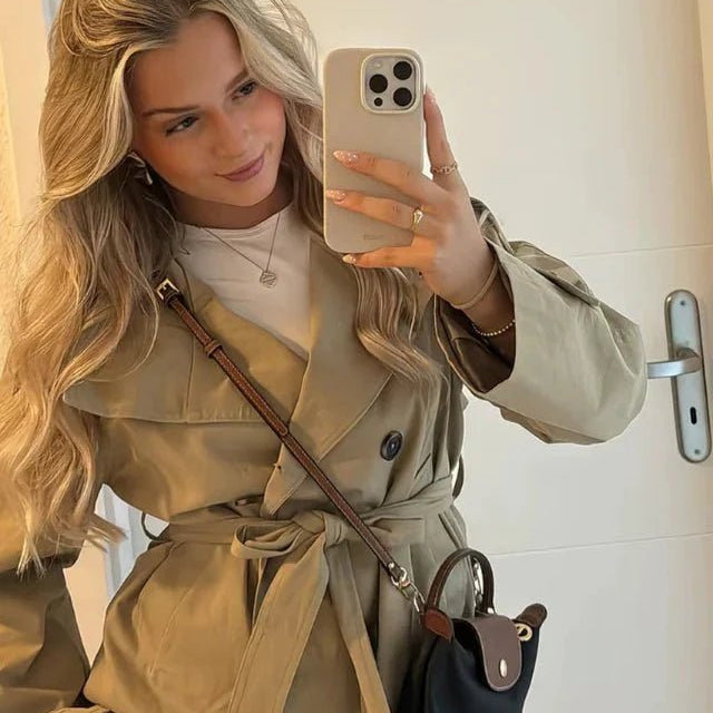 ZEYA - Anna Belted Short Trench Coat