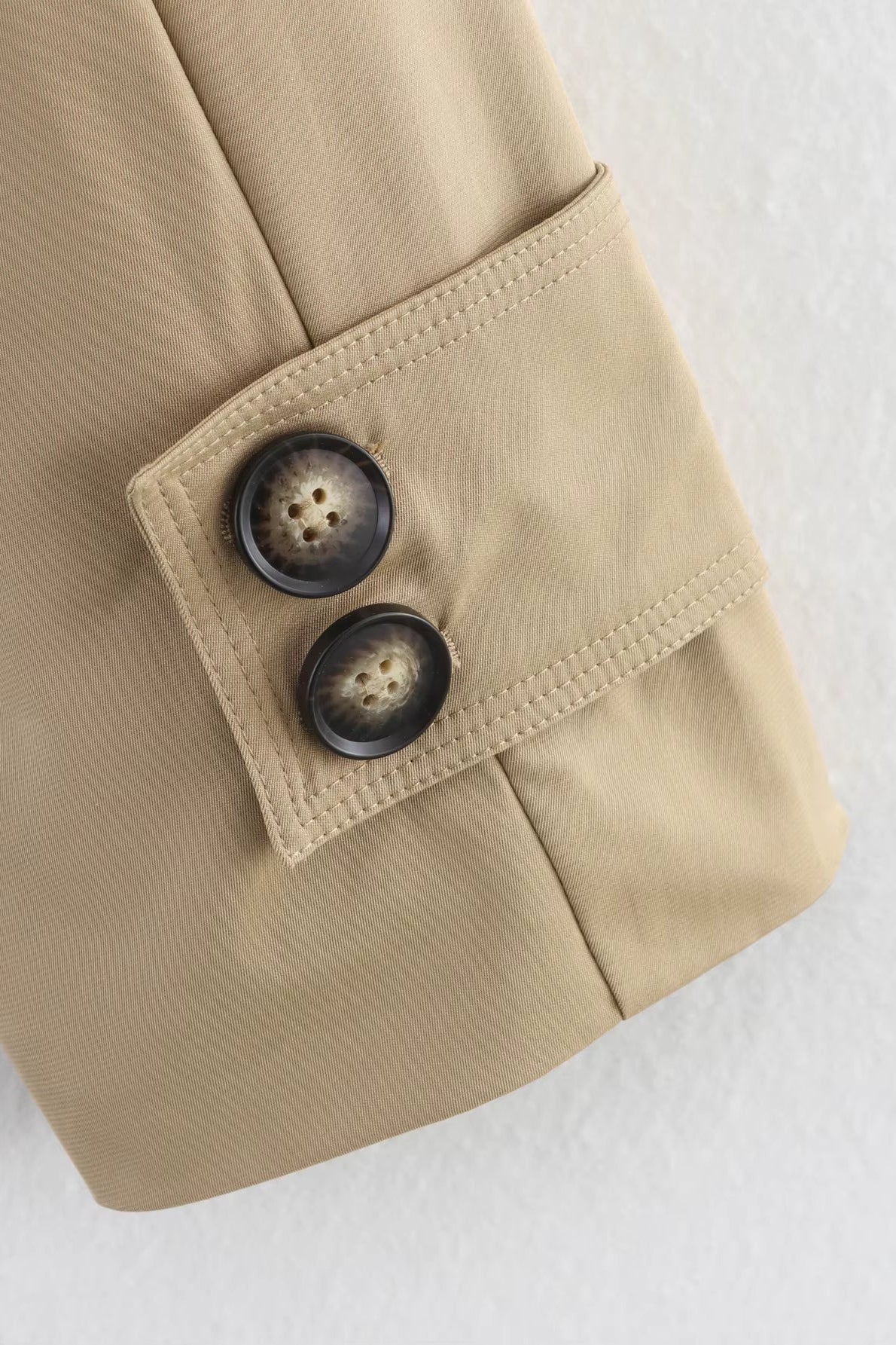ZEYA - Audrey Beige Double Breasted Trench Coat