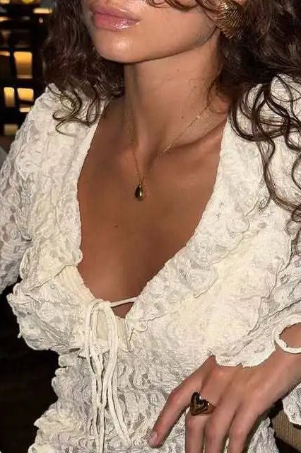 ZEYA - Audrey Layered Lace Collar Top