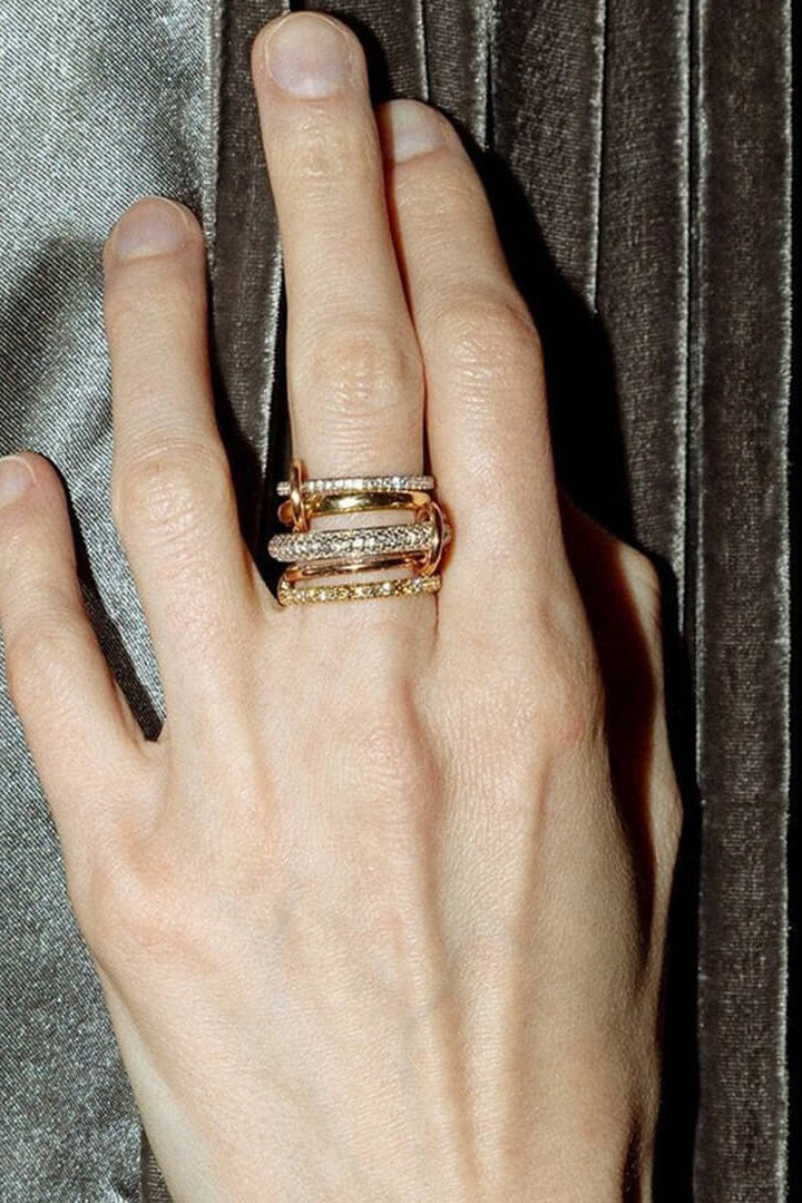 ZEYA - Aurélie Radiant Zirconia Five - Stacked Ring