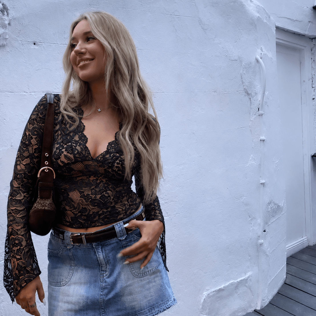 ZEYA - Aurore V-Neck Lace Top