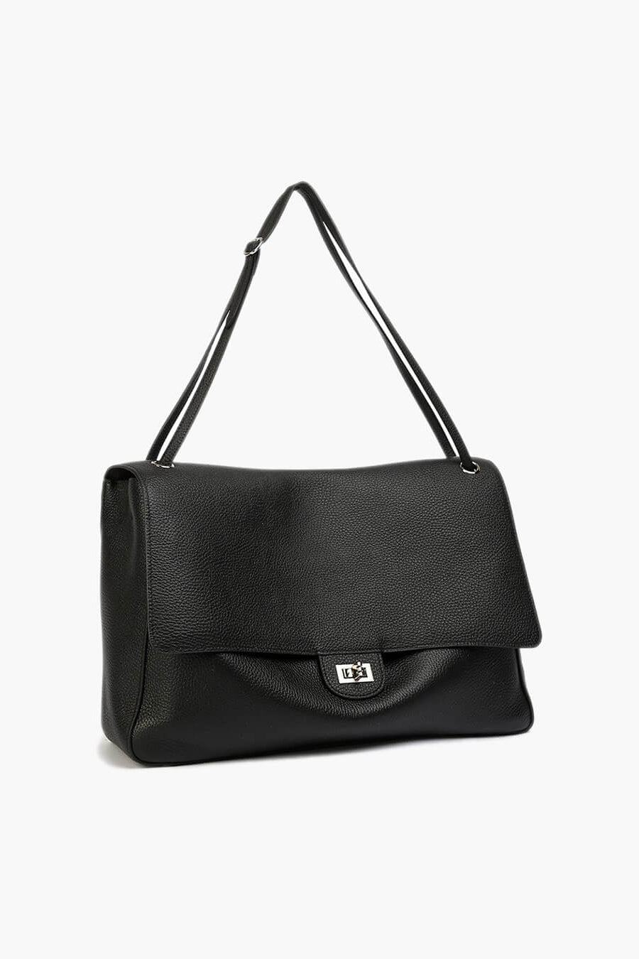 ZEYA - Ava Maxi Flap Leather Shoulder Bag