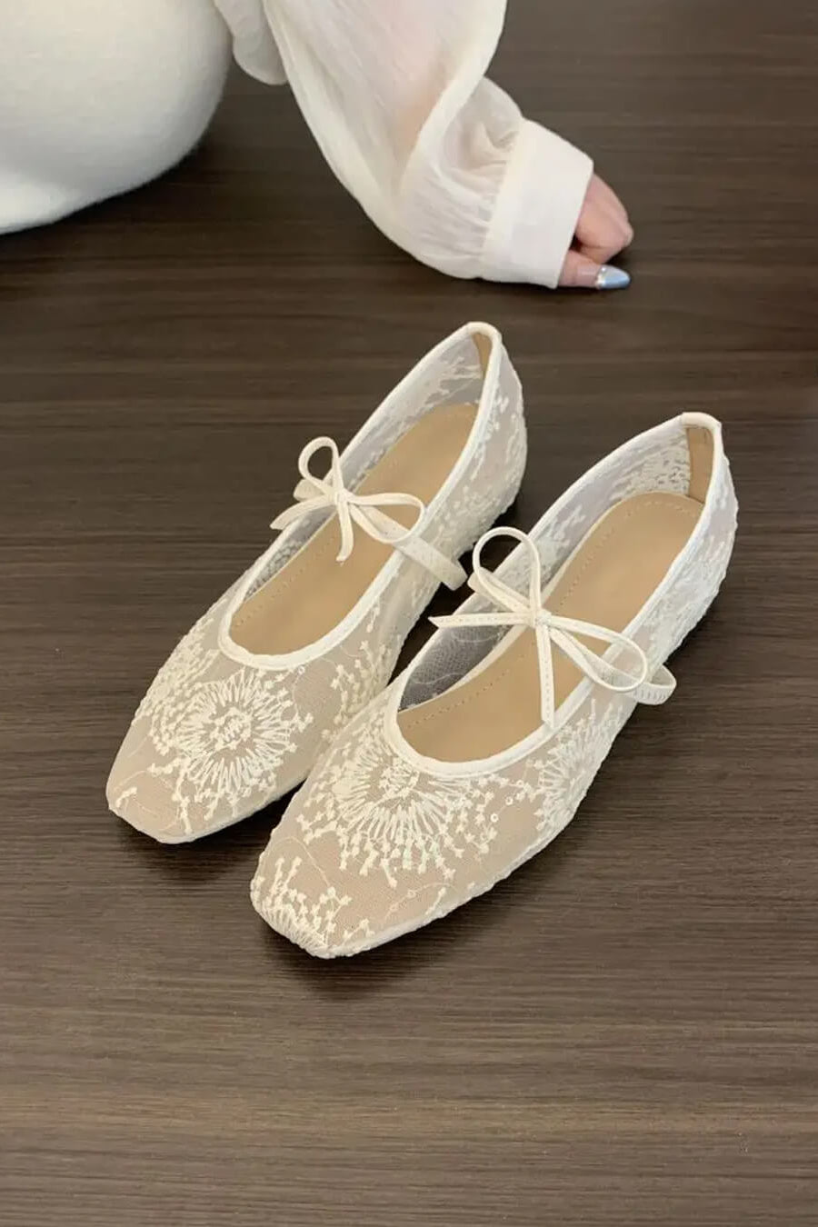 ZEYA - Beatrice Mesh Ballet Flats