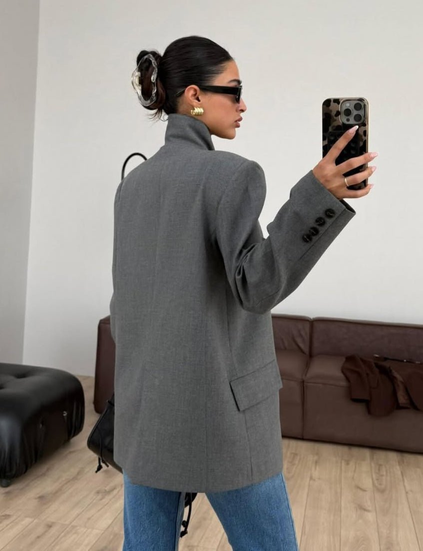 ZEYA - Bessie Vintage Asymmetric Blazer