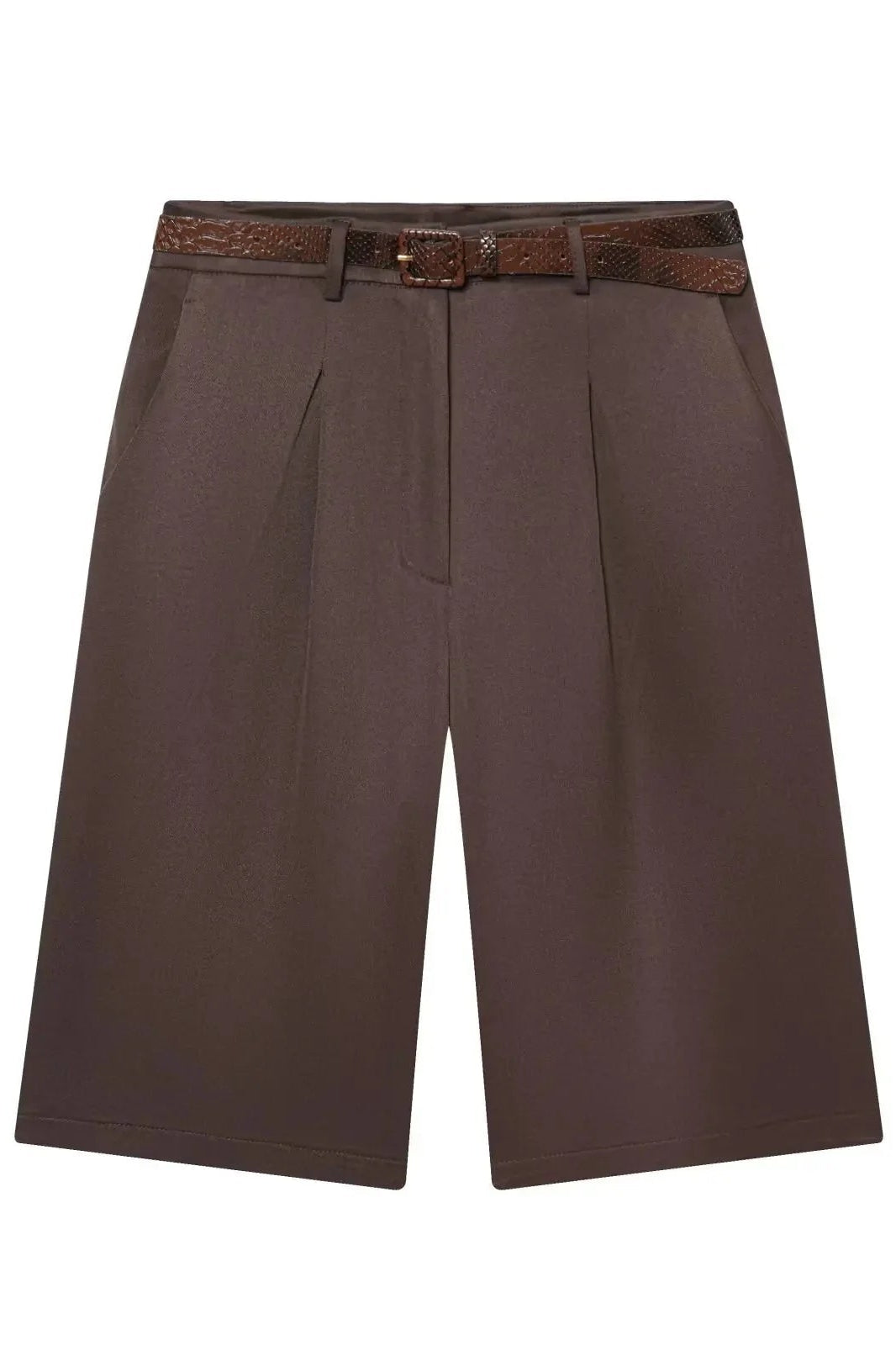 ZEYA - Bianca High Waist Bermuda Shorts with Belt