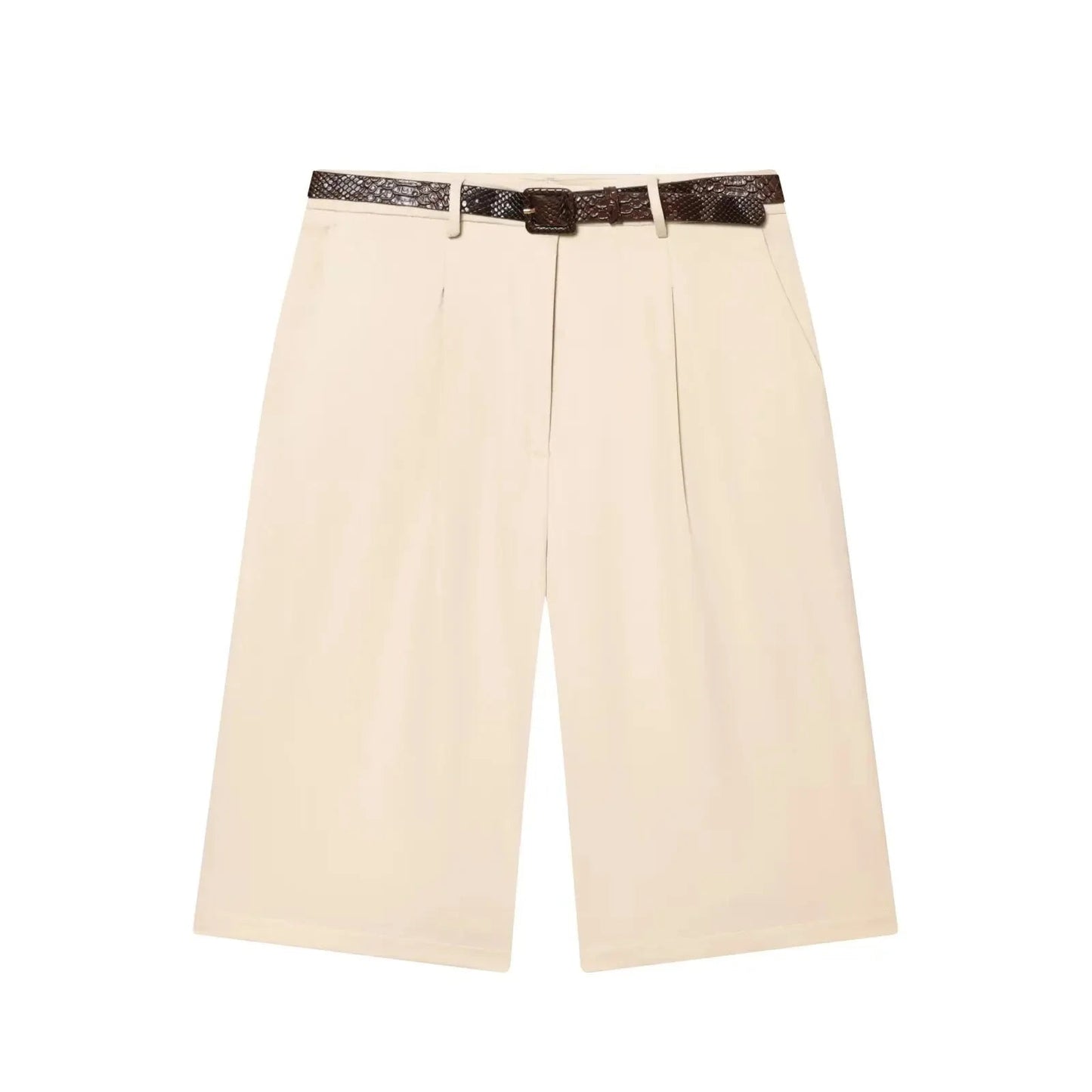 ZEYA - Bianca High Waist Bermuda Shorts with Belt