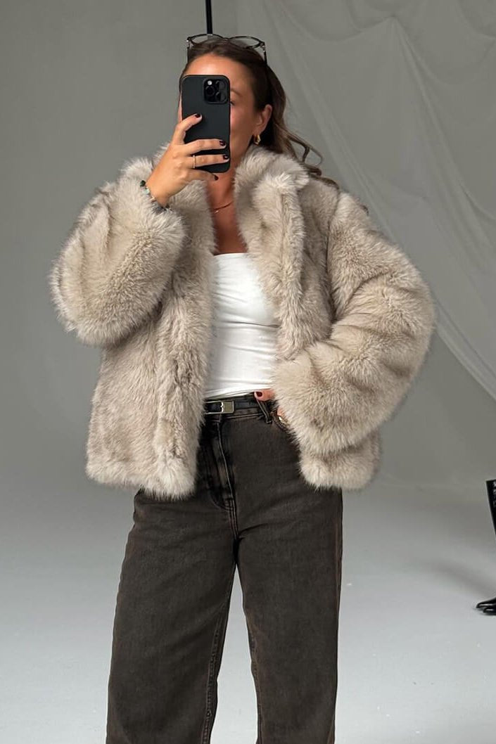 ZEYA - Brinley Mid - Length Fluffy Jacket