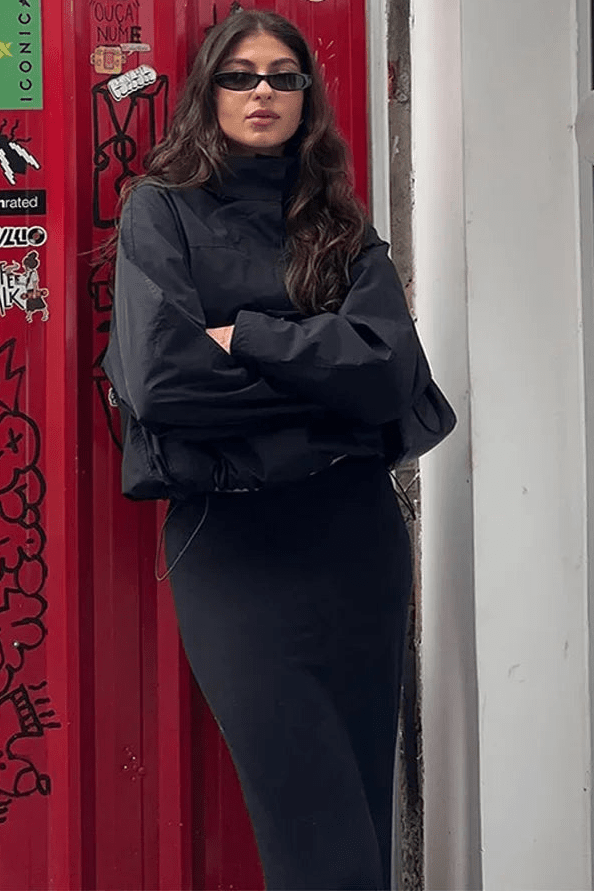 ZEYA - Brooke Hooded Waterproof Bomber Jacket