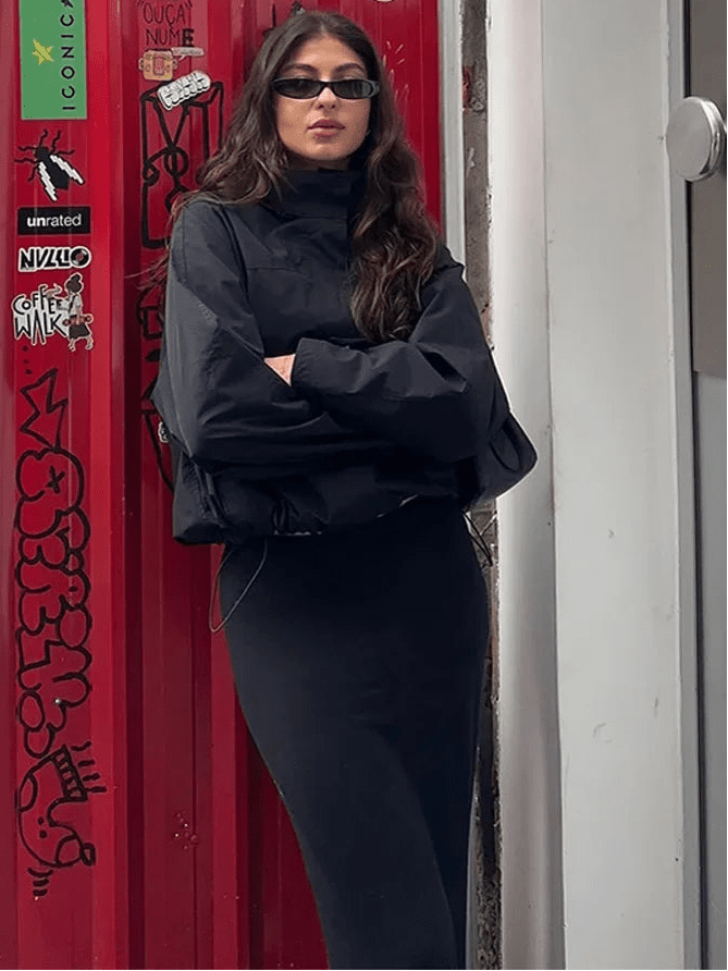 ZEYA - Brooke Hooded Waterproof Bomber Jacket