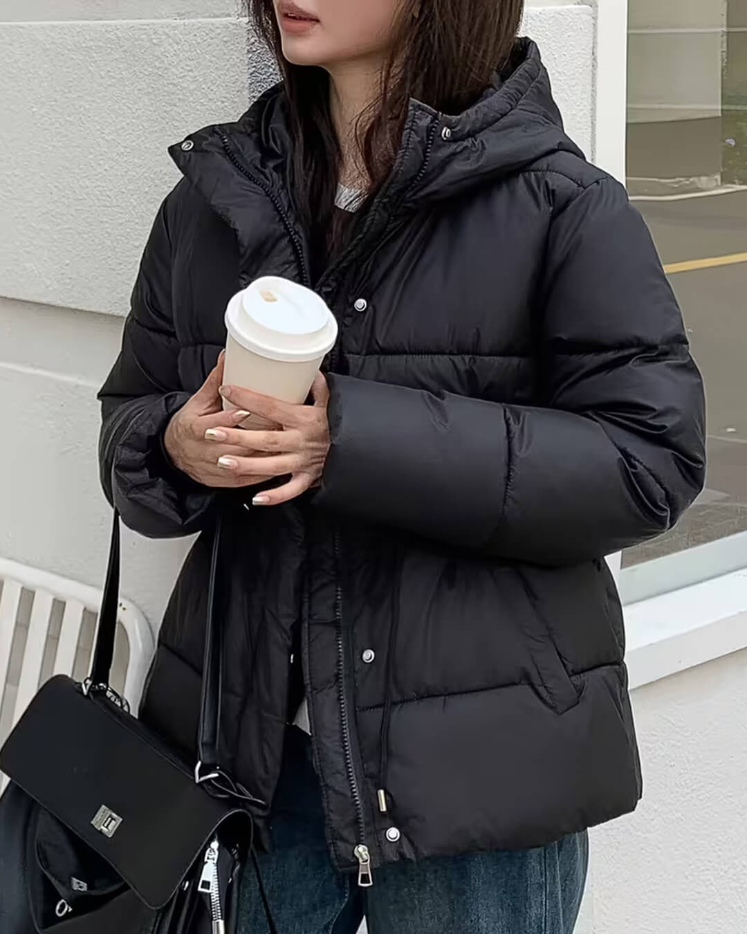 ZEYA - Carmen Oversized Drawstring Waist Puffer Jacket
