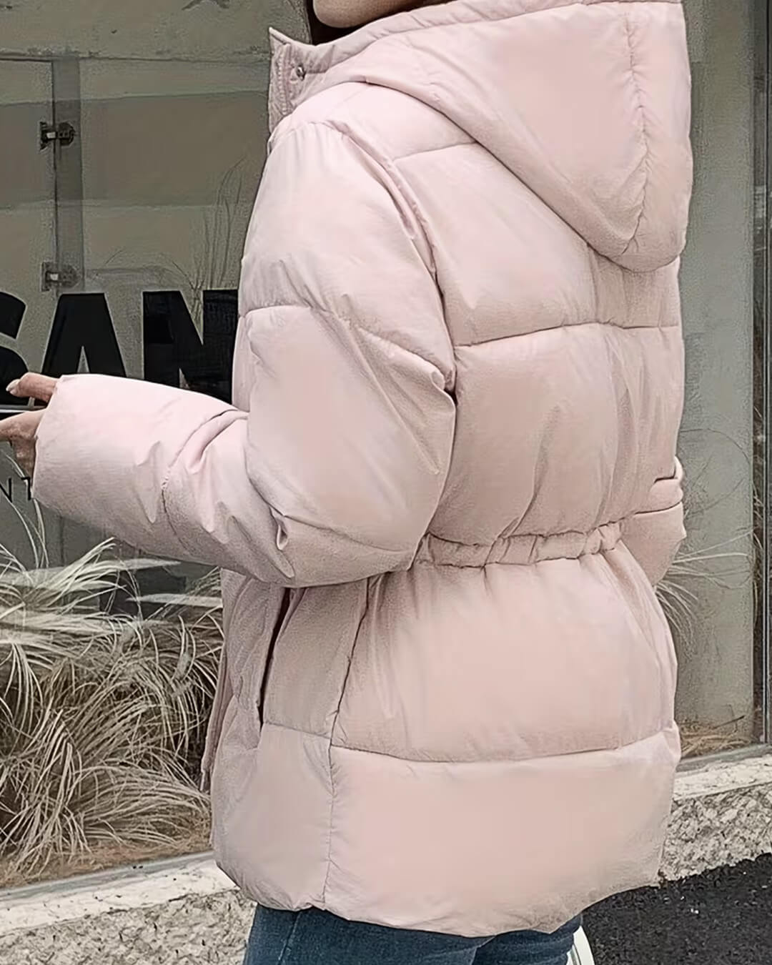 ZEYA - Carmen Oversized Drawstring Waist Puffer Jacket