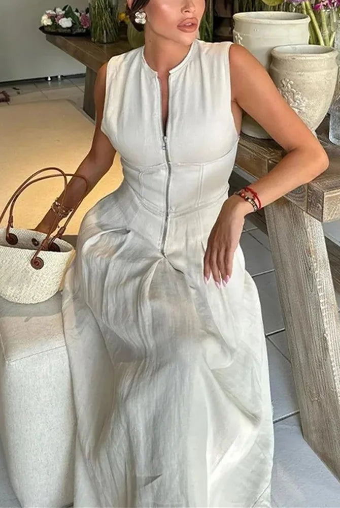 ZEYA - Celia Sleeveless Midi Dress