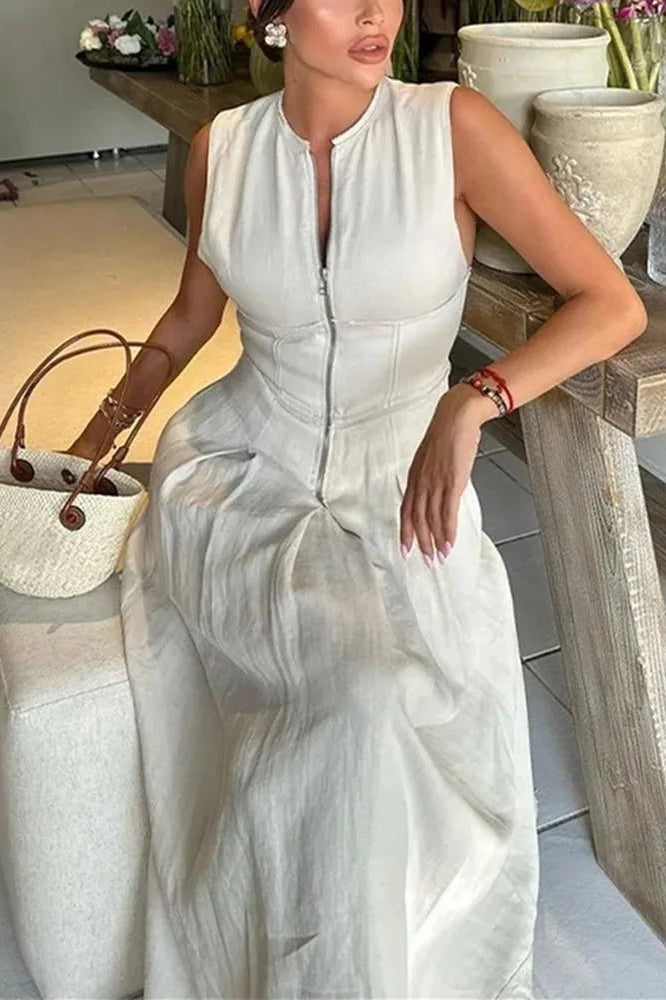 ZEYA - Celia Sleeveless Midi Dress