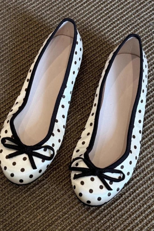 ZEYA - Diana Polka Dot Ballet Flats