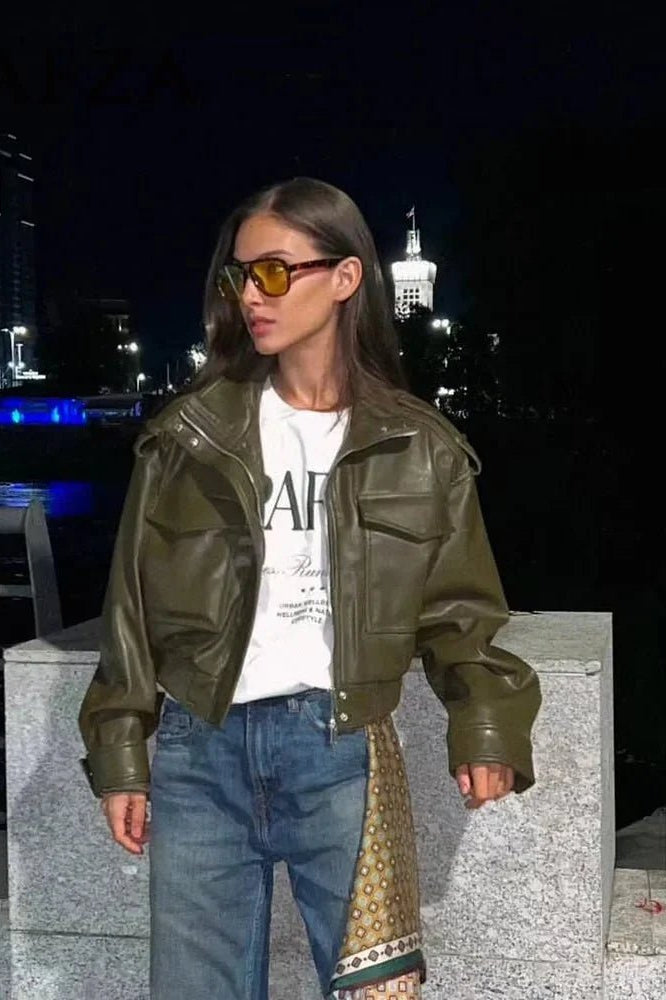 ZEYA - Eleanor Faux Leather Jacket