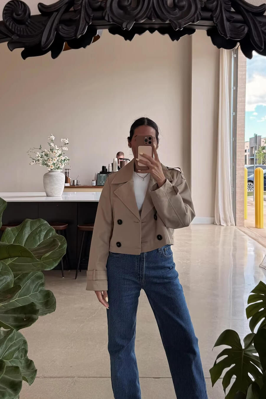 ZEYA - Ella Cropped Trench Coat