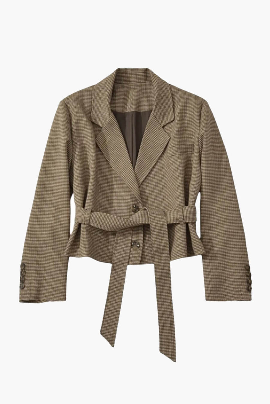 ZEYA - Ellen Houndstooth Plaid Blazer