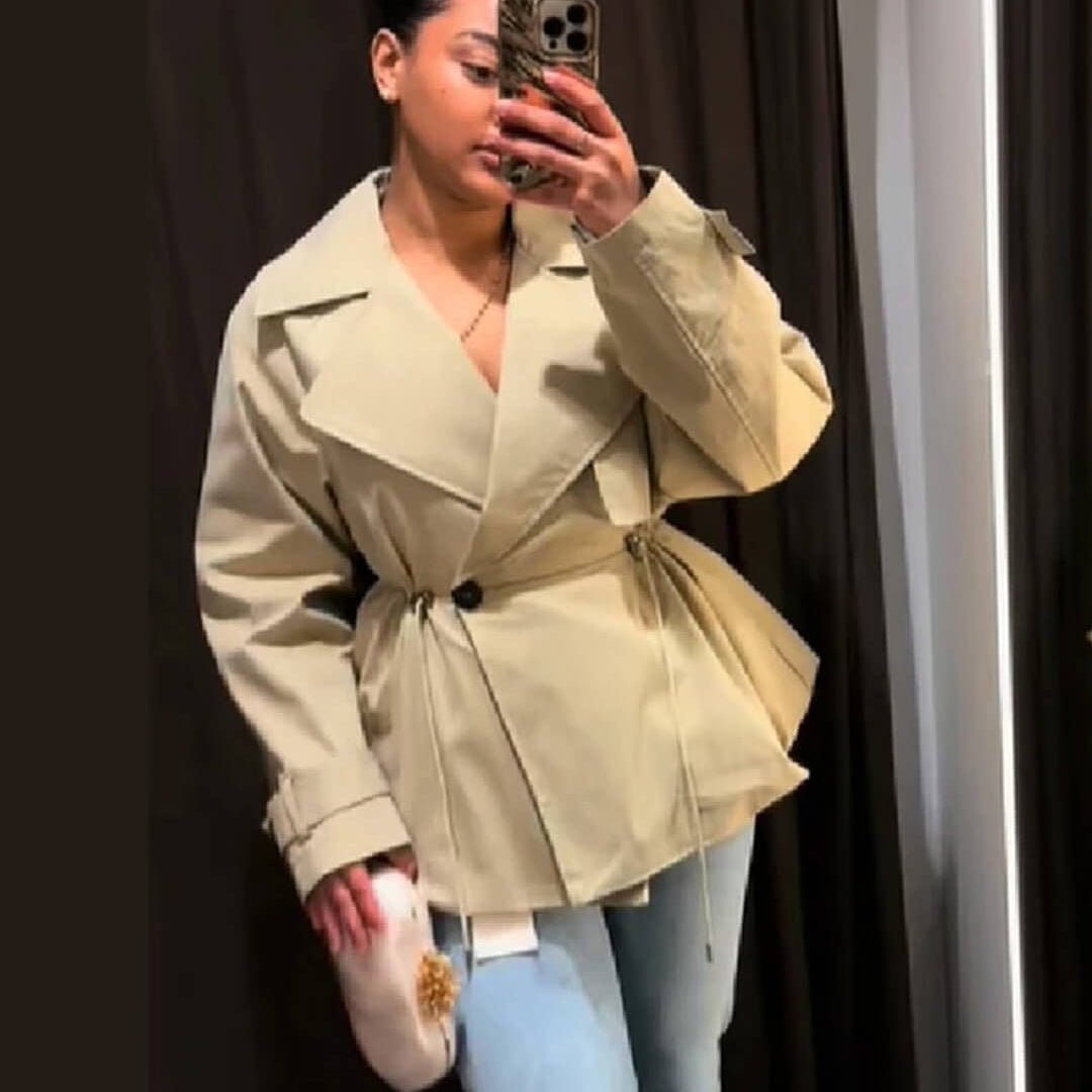 ZEYA - Ellen Lapel Collar Trench Coat