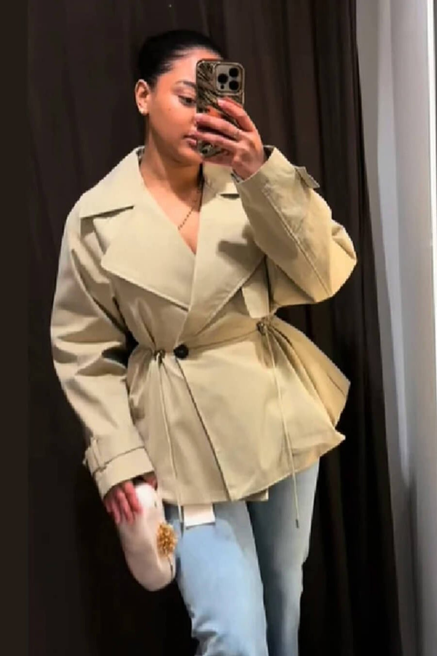 ZEYA - Ellen Lapel Collar Trench Coat