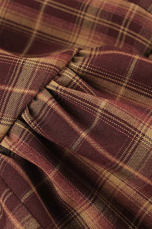 ZEYA - Ellie Long Sleeve Plaid Mini Dress
