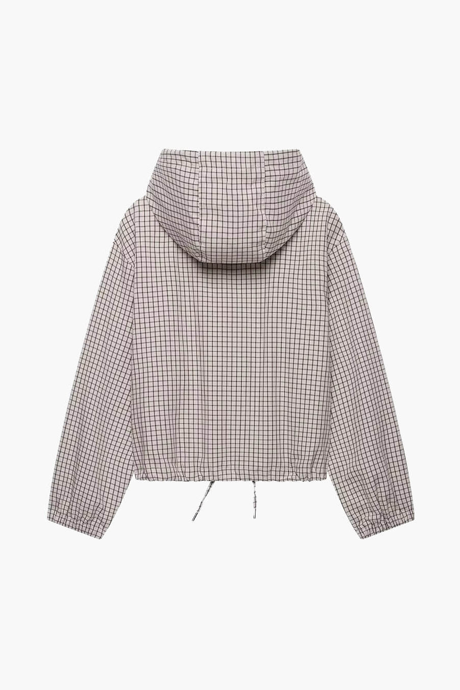 ZEYA - Ellie Plaid Cropped Hooded Jacket