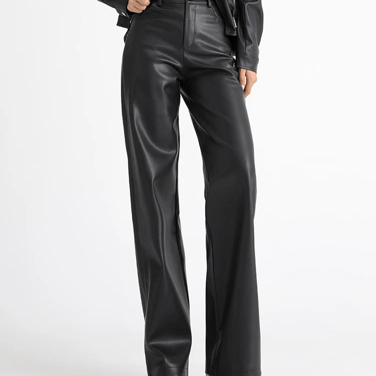 ZEYA - Estella High Waisted Leather Pants