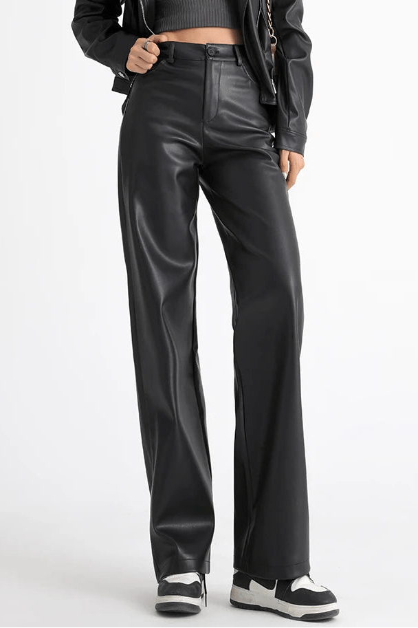 ZEYA - Estella High Waisted Leather Pants