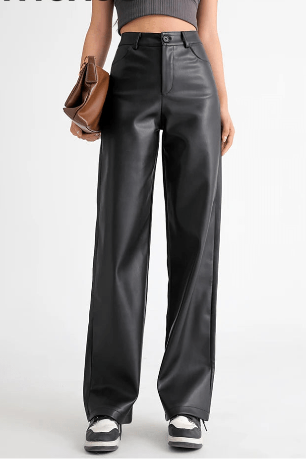 ZEYA - Estella High Waisted Leather Pants
