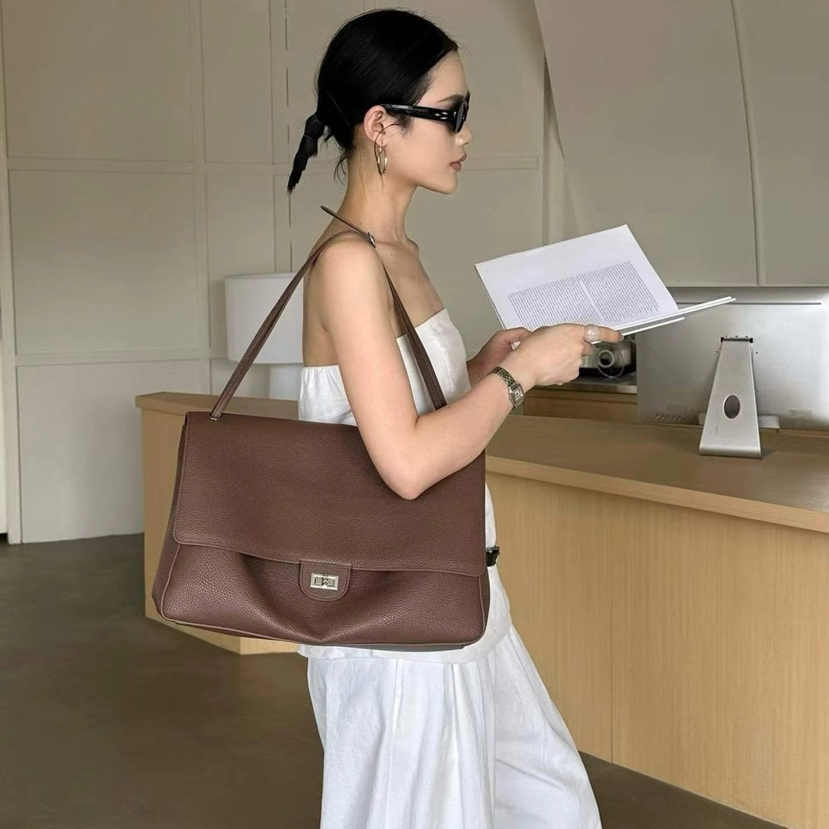 ZEYA - Eva Chevron Crossbody Bag
