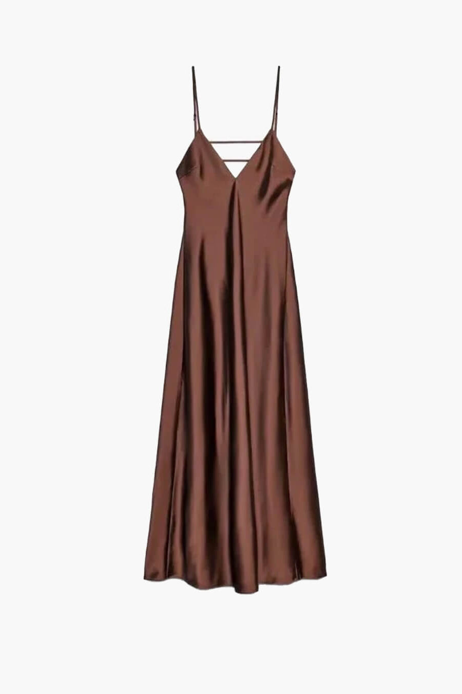ZEYA - Fiora Satin Backless Maxi Dress