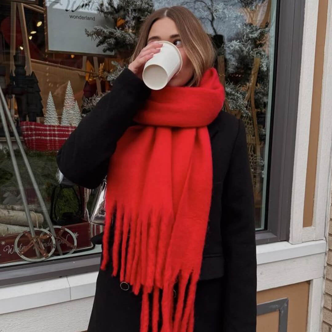 ZEYA - Gabriella Tasseled Winter Scarf