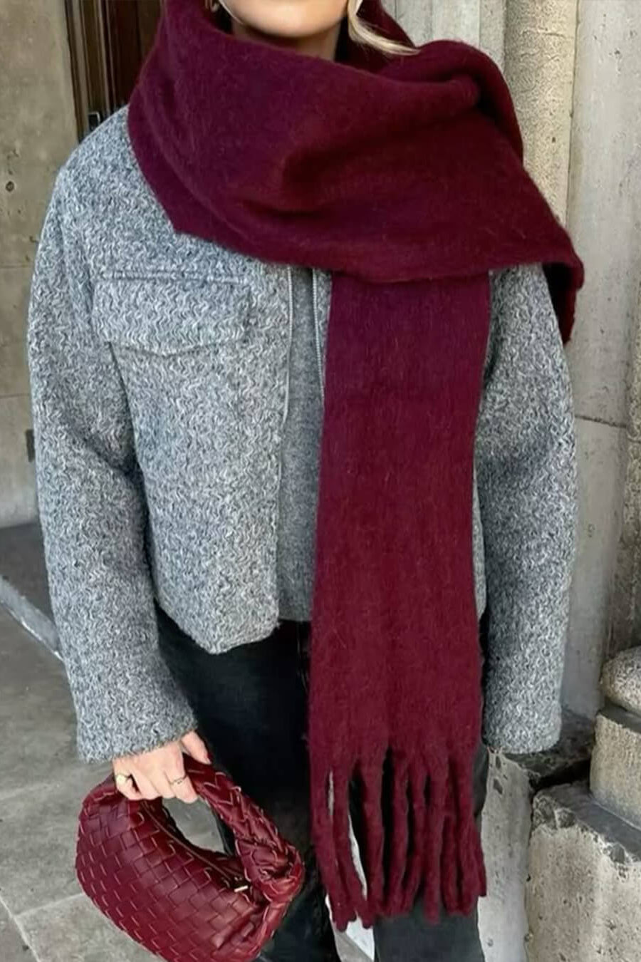 ZEYA - Gabriella Tasseled Winter Scarf